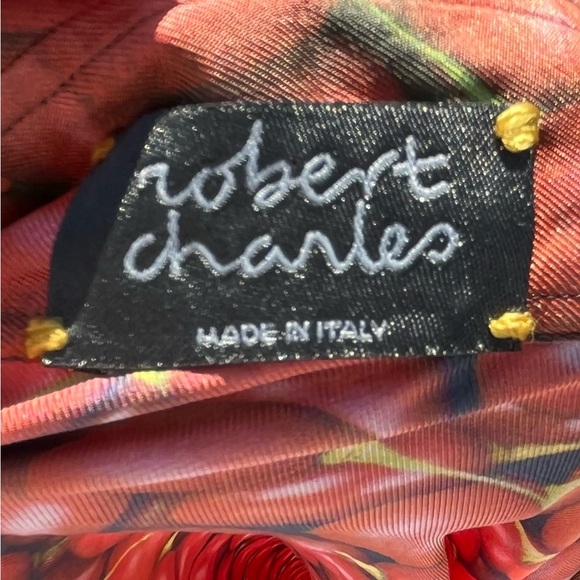 Vintage 1970’s silk Robert Charles button up shirt with passion fruit motif - Picture 7 of 7